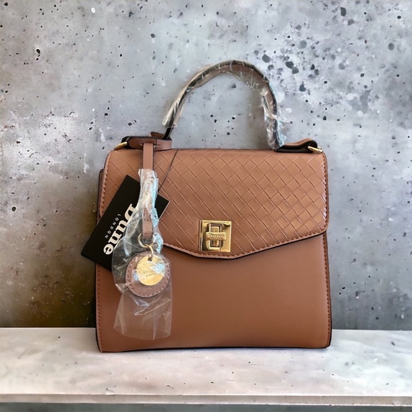 Dune London Bags Nwt Dune London Crossbody Bag See Video Brown Leather Gold Hardware Adj